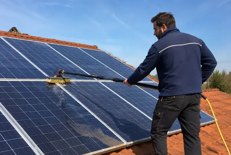 Nettoyage et entretien de panneaux solaires à Boussais